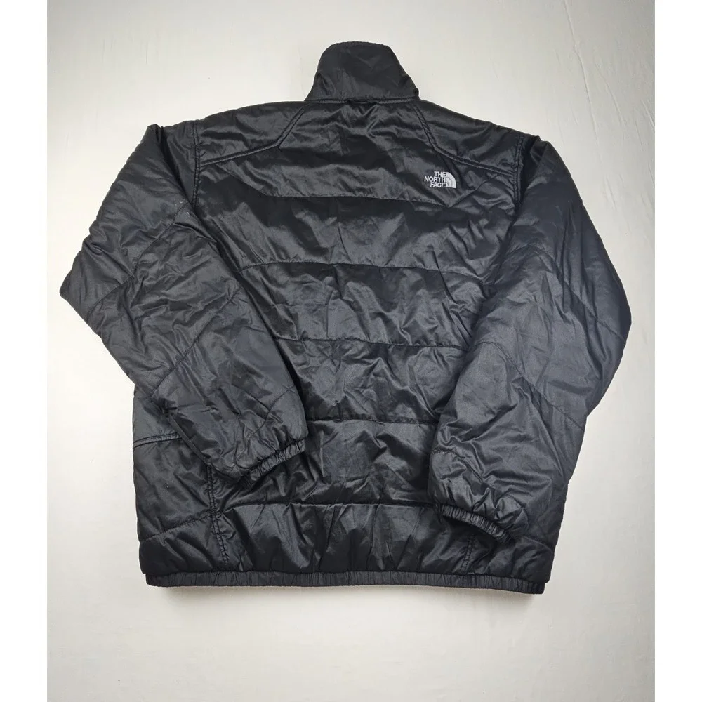 The North Face Men's Size XXL Puffer Winter  Coat Black Full Zip Pockets